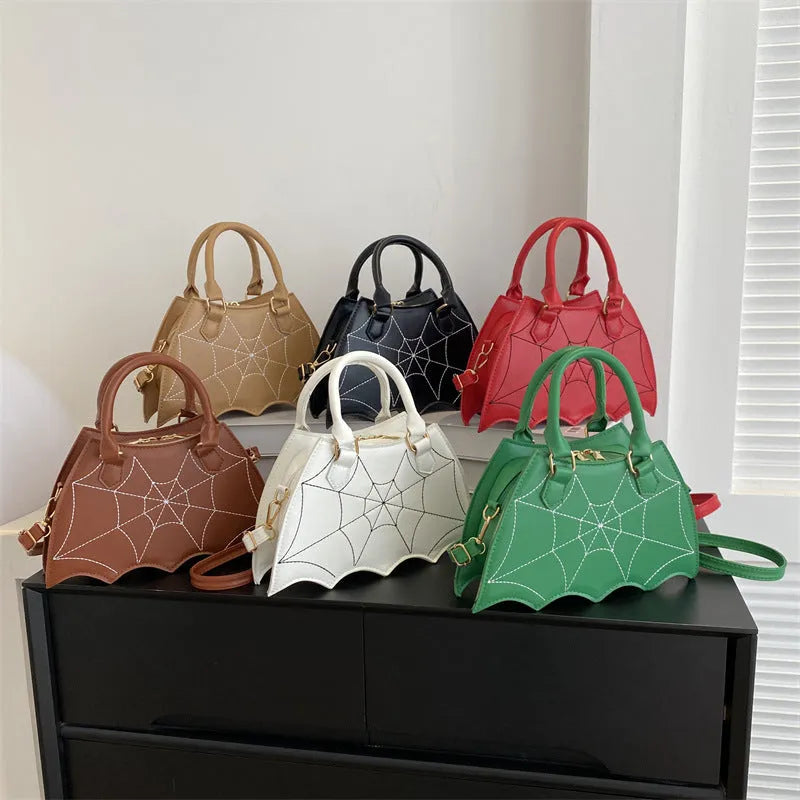 Halloween Spider Web Saddle Bags Fashion Personality Crossbody Shoulder Bag With Handle Women's Handbags - Bellarte Enchanté Halloween Spider Web Saddle Bags Fashion Personality Crossbody Shoulder Bag With Handle Women's Handbags